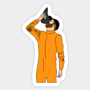 Shoey orange Sticker